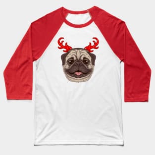 pug deer Baseball T-Shirt